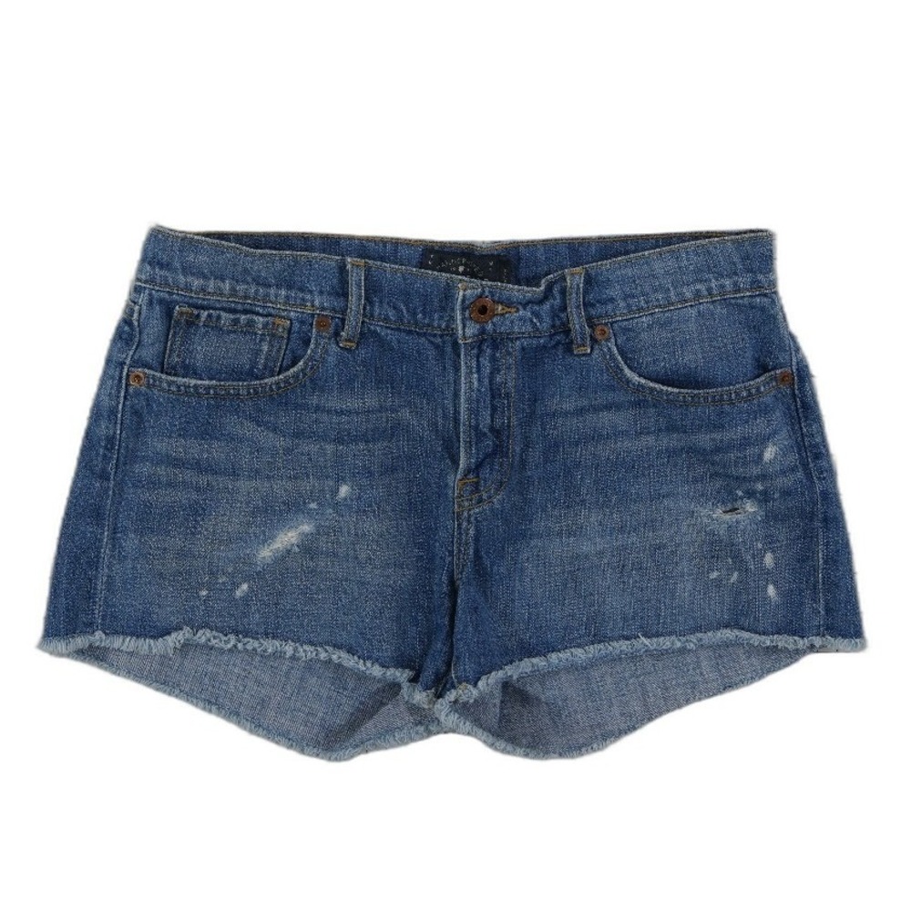 Lucky Brand 100% Cotton Jean Denim Shorts Women's Size 6 28 Cutoff Distressed
